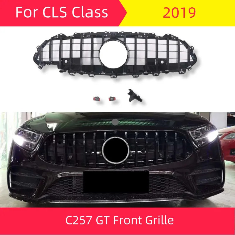 GT Передняя решетка для mercedes CLS Class C257 W257 2019 CLS300 CLS350 CLS450 CLS500 4matic ABS спортивный