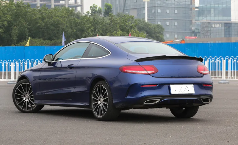 Mercedes W205 углеродного волокна задний бампер задний спойлер FD стиль для BENZ C Class W205/A205/C205 2 двери