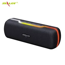 ZEALOT S55 SoundBox Touch Control Bluetooth Speaker 2*5W Portable Wireless Speakers Stereo Sound Box with Bass and Built-in Mic