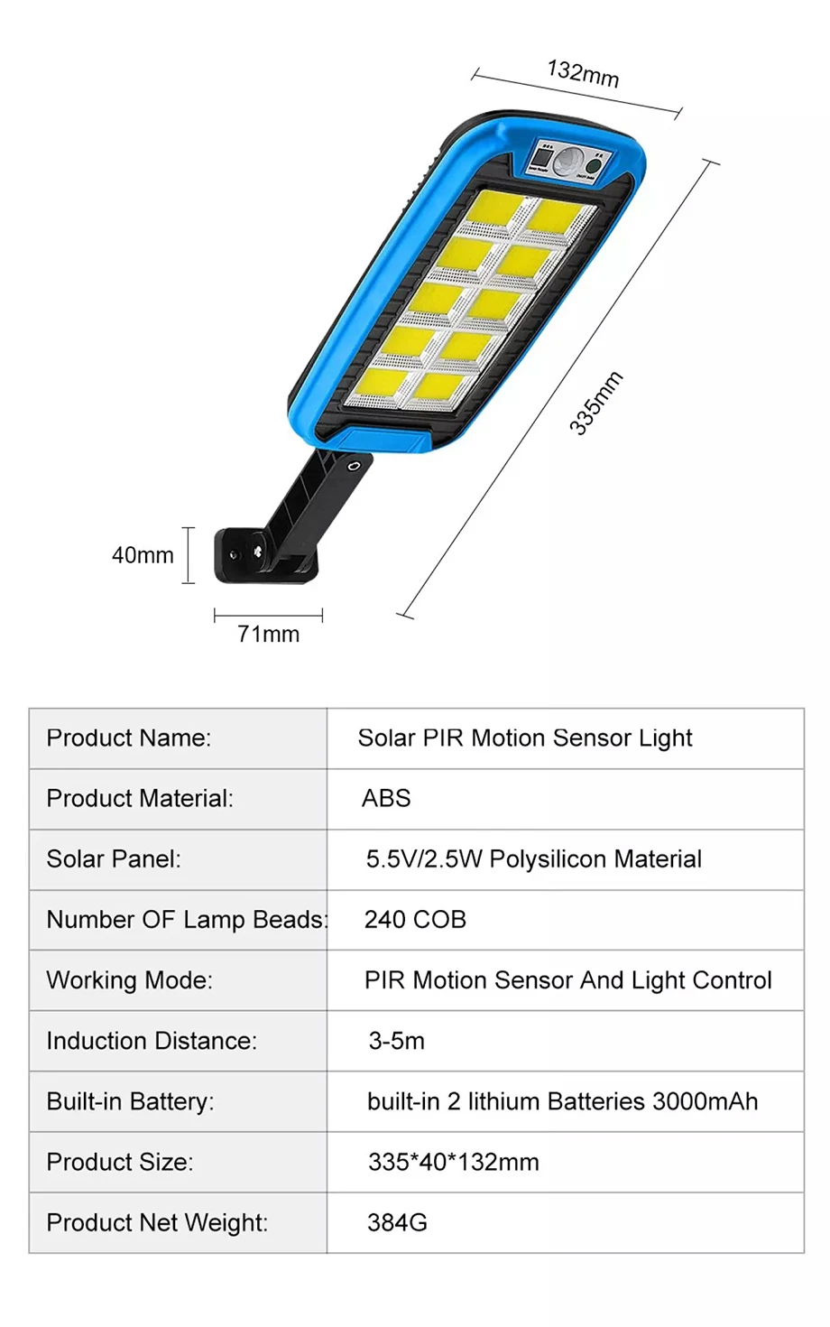 Solar LED Outdoor Street Light Remote Controller Is Equipped With Waterproof Lamp Garden Wall Balcony Lighting Human Body Induct solar camping lights