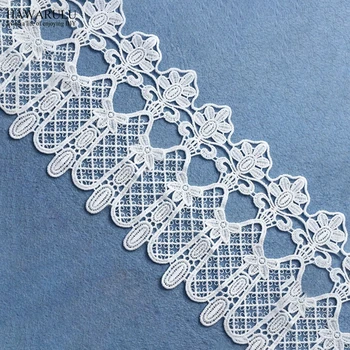 

10yard 12.5cm african lace fabric 2019 high quality lace trimming nigerian DIY christmas wedding decoration clothing accessories