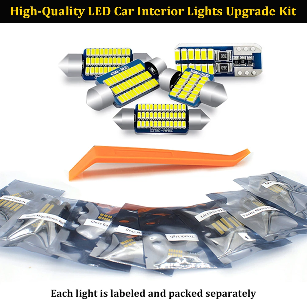 BMTxms Fit For Audi A3 8L 8V 8P A4 B5 B6 B7 B8 A5 A6 C5 C6 C7 A7 A8 D2 D3 Canbus Vehicle LED Interior Map Dome Trunk Light Kit