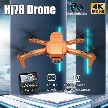 New Hj78 Mini Drone 4k 1080P Hd Profesional Camera Altitude Hold Foldable Rc Quadcopter Wifi Fpv Helicopter Dron Toy Boys Gift 1
