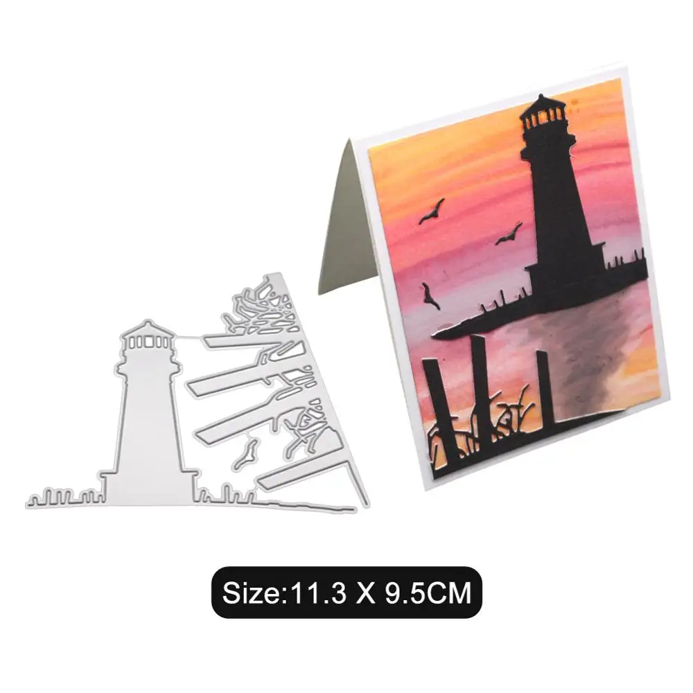 

Cutting Dies Creative landscape tower / background decoration Greeting Card Decoration crafts and scrapbooking circle stampin up