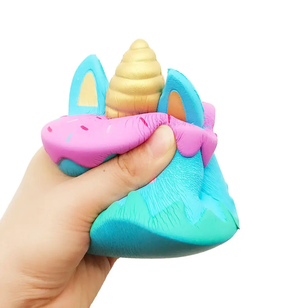 Soft Slow Rebound Binaural Unicorn Cake Toy Slow Rebound Binaural Unicorn Cake Simulation Model Pressure Release Toy