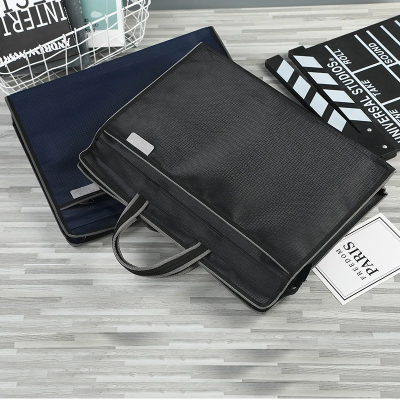 

Oxford Cloth Office Carry Bag Briefcase Solid Color Simple Cross Large-Volume Casual Briefcase