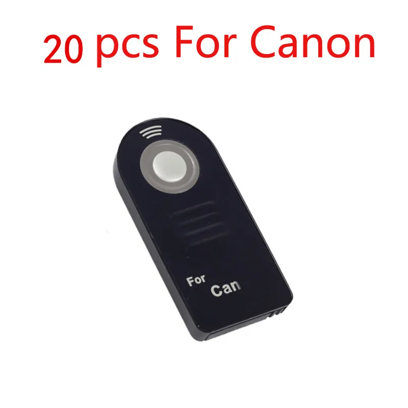 /20/50 шт ML-L3 RC-6 ИК Беспроводной дистанционного Управление для Canon nikon sony pentax Управление; с Батарея - Цвет: 20pcs For Canon