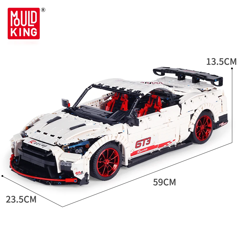 Technic серия Moc нисмо Ниссан GTR GT3 Модель Строительный блок Супер спортивный