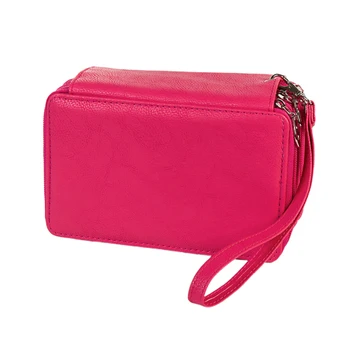 

School Supplies Birthday Gift Large Capacity Zipper Closure Pencil Case 4 Layers Students Stationery 72 Slots PU Leather