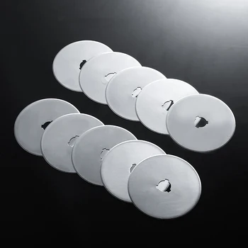 

10pcs Round Steel Cutting Blade 60mm Rotary Refill Cutters for Patchwork Sewing Fabric Paper Leather Cutting Blades Crafts