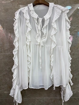 

2020 Spring New Women's Wild Piece Pressure Folding Top 0505