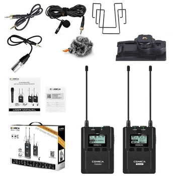 

Promotion--COMICA CVM-WM200(C) 96-Channel Full Metal UHF Professional Wireless Lavalier Microphone System for Canon 6D 600D 5D2