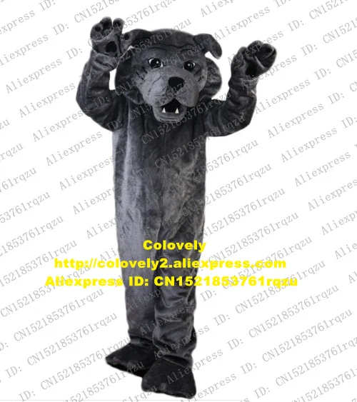 Dark Grey Dog Rottweiler Mascot Costume Adult Cartoon Character Outfit Suit Image Advertising Exhibition Exposition zz8041 | Тематическая