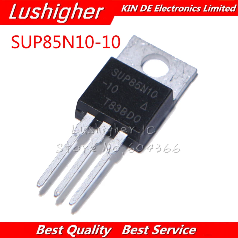 10pcs SUP85N10 TO220 85N10 85A 100V TO-220 SUP85N10-10-E3 | Электронные компоненты и принадлежности