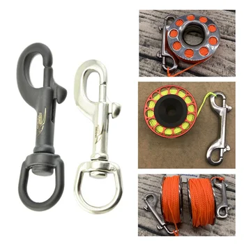 

75/90/95/100mm Durable Stainless Steel Single Ended Clip Hooks Swivel Eye Bolt Snap Hooks Buckle Diving singel Hook 2un