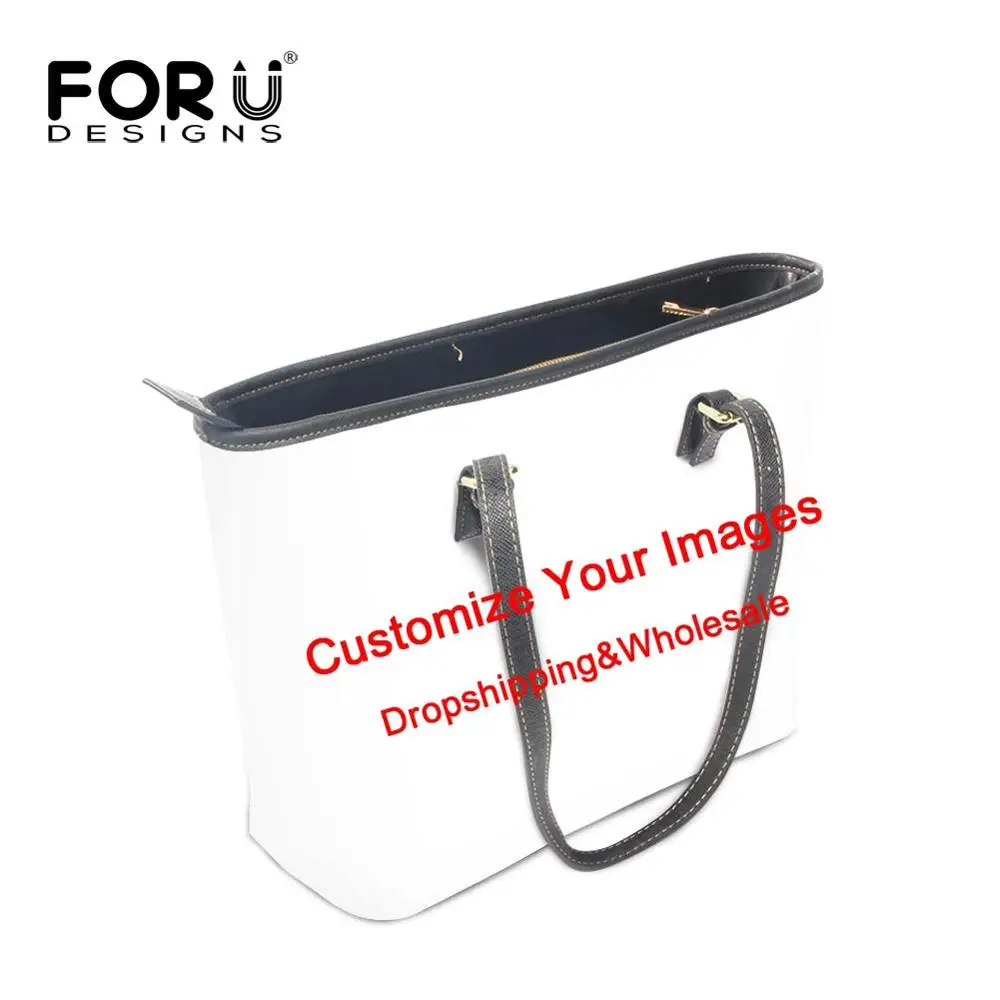FORUDESIGNS/настроить изображение логотипа имя на персонализированные PU кожаные женские сумки на плечо женские кошельки Bolsos