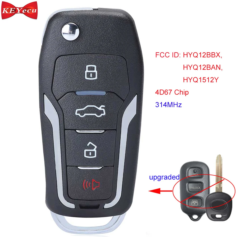 HYQ1512Y HYQ12BAN Discount Keyless Replacement Key Fob Car Remote For Toyota 4Runner Sequoia HYQ12BBX