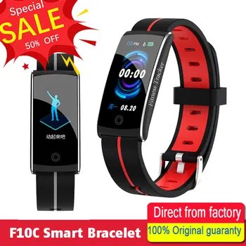 

F10C Smart Bracelet Heart Rate Sleep Monitor Fitness Tracker Blood Pressure Watch Waterproof Color Screen Sport Band Android IOS