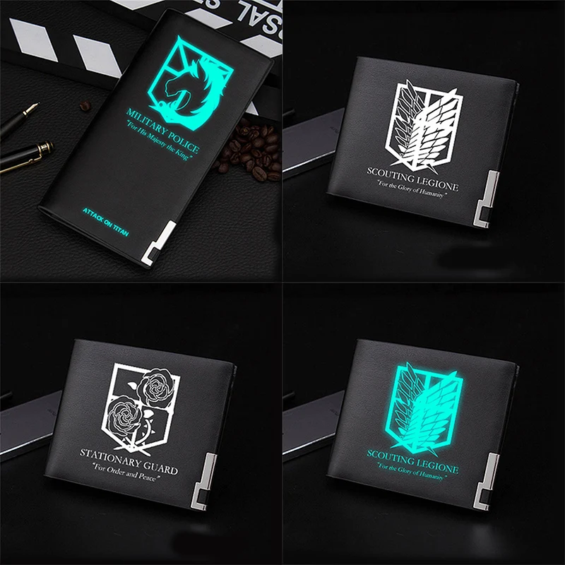 Anime Wallet Purse Attack Titan Printing Long Gift Corps Fashion Ere Scout-Legion/survey
