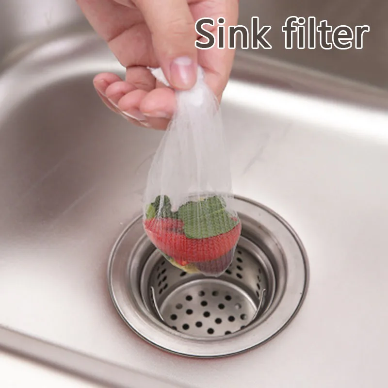 

Household kitchen sink polyester anti-clogging filter mesh vegetable washing filter mesh bag drain cutting water bag floor drain