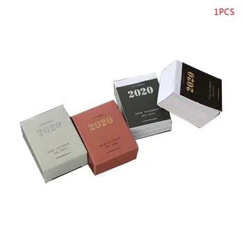 

2020 Mini Desktop Calendar Daily Planner Book Annual Agenda Organizer Paper DIY