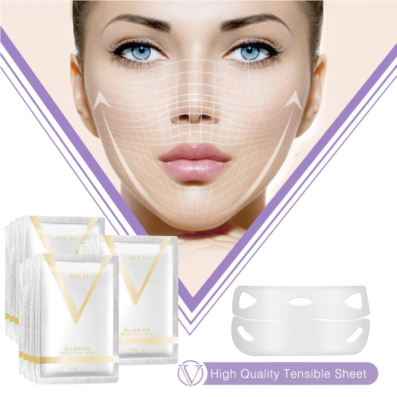 

V Shape Lifting Face Mask Face Slim Chin Control Neck Lift Peel-off Mask V Shaper Face Slimming Bandage Mask Skin Care
