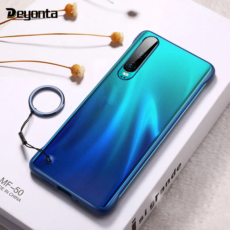 

Luxury Frameless Cases for Huawei P30 Lite P20 Mate 20 X 10 Pro Case Transparent Phone Cover for Huawei P Smart Plus Nova 5i 5