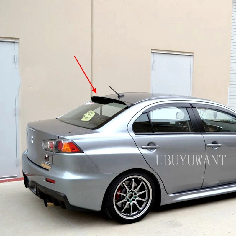 

For Mitsubishi EVO 2010-2016 Roof Spoiler Unpainted Primer Color Car Boot Lip Wing Decoration Window Spoiler Car Styling