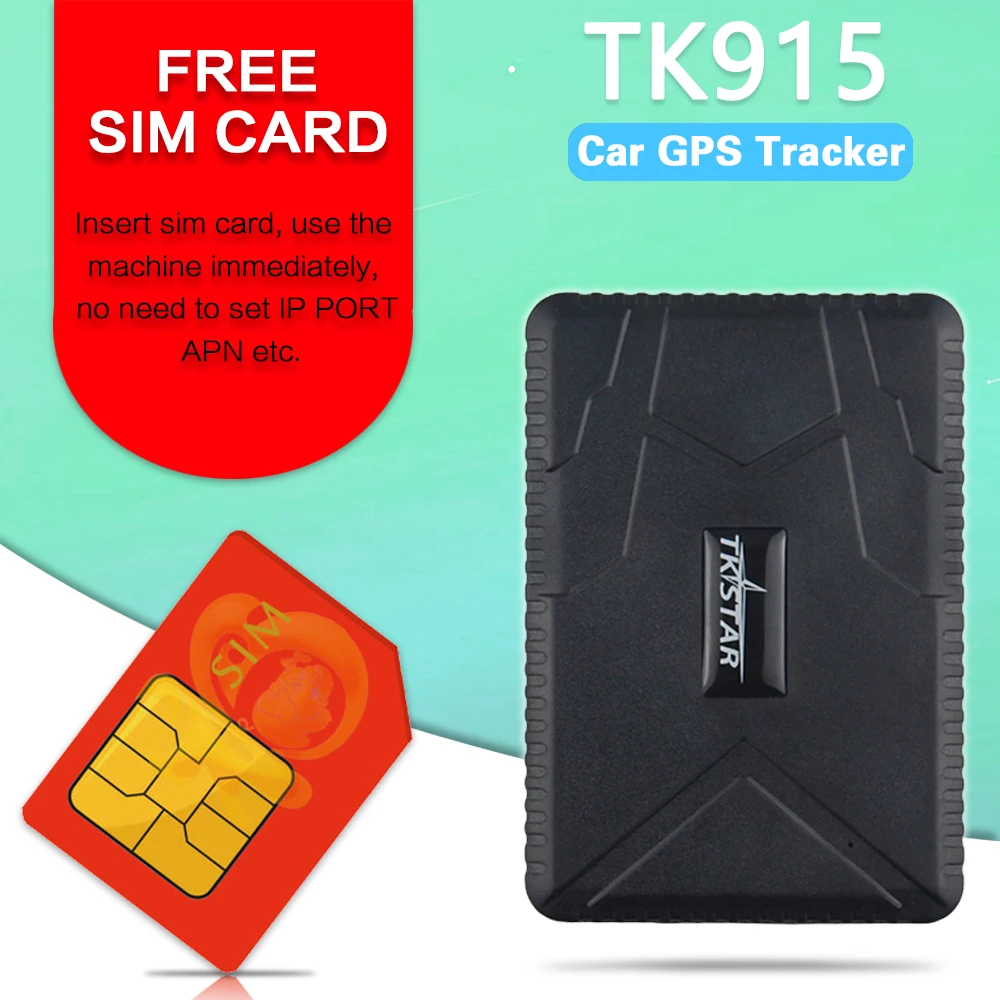 GPS трекер tkstar TK905/TK905B/TK915 локатор для автомобиля большой аккумулятор длительный