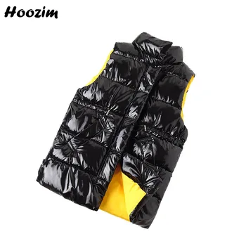 

Winter Minimalist Solid Vest For Girls 7-15 Years Fashion Black Turtleneck Waistcoat Children Simple Drawstring Waist Vest Boys