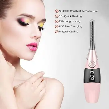

Electric Eyelash Curler Heated Eyelashes Curling Beauty Makeup Tool Long Lasting Lash Lifting Accessories Ironing Comb Lady Gift