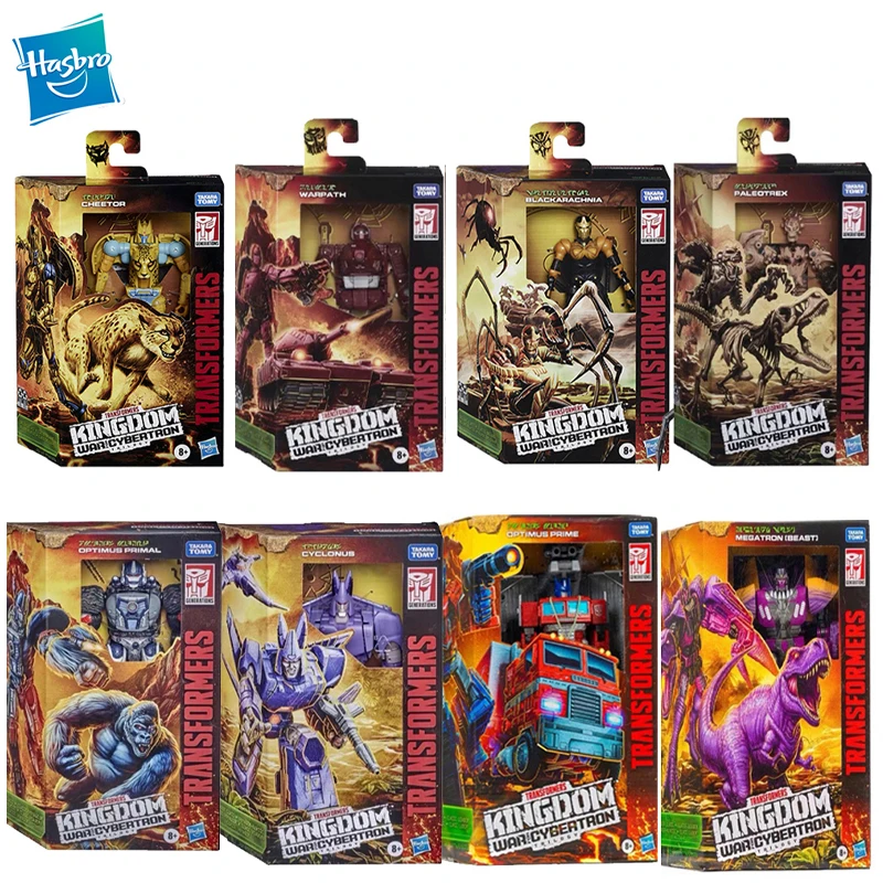 Фигурки аниме Hasbro Трансформеры Cybertron Kingdom Deluxe Optimus Blackarachnia Primal Cyclonus Cheetor Warpath