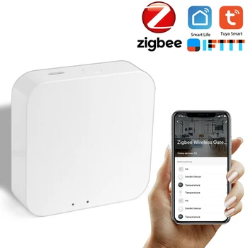 

Tuya ZigBee Smart Gateway Hub Smart Home Bridge Smart Life APP Wireless Remote Controller Works with Alexa Google Home