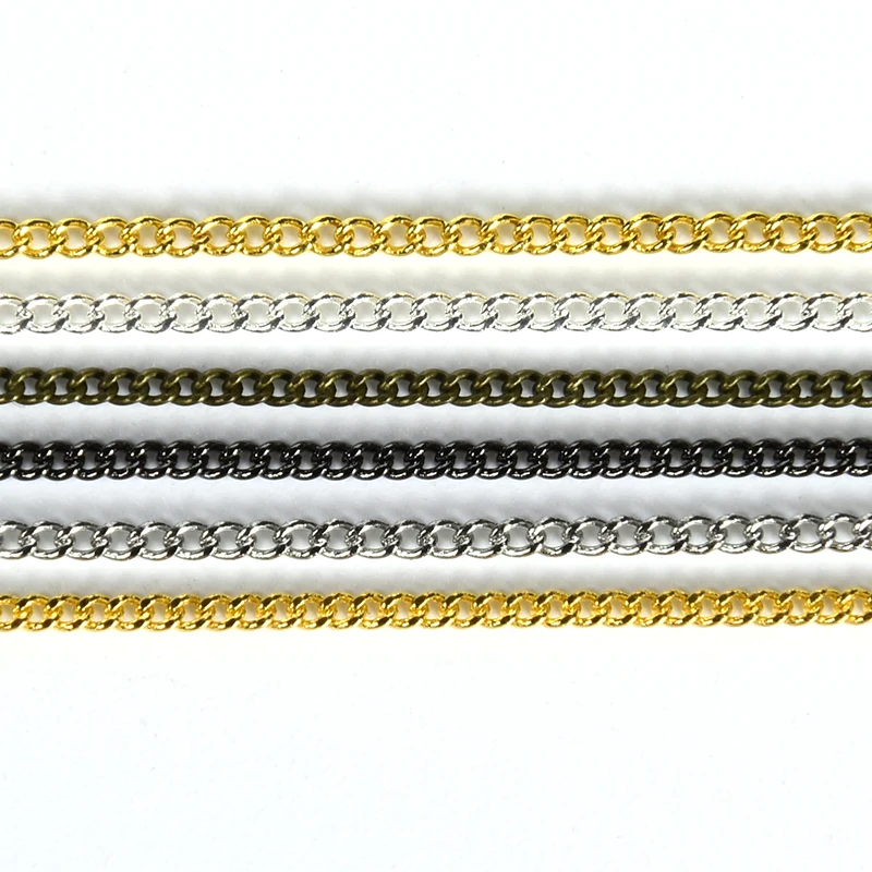 

5 Meter/1.2 mm Alloy Necklace Bracelet Extend Tail Extension Chain Findings Handmade Accessories Diy Jewelry Making Supplies