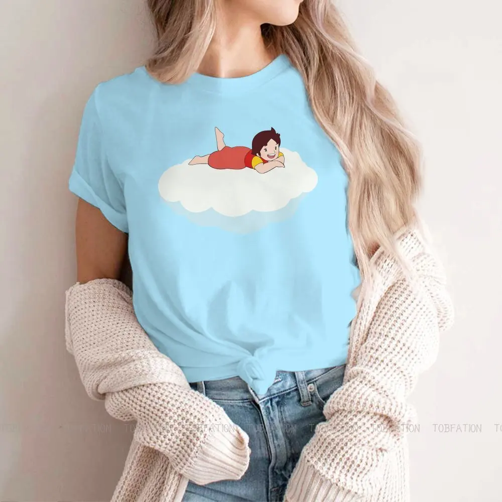 Heidi on a Cloud la ragazza dalle alpi camicie femminili Vintage