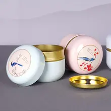 Мини жестяная коробка для хранения чая кофе конфет Круглый Чехол Контейнер для свадебной вечеринки
