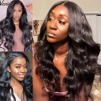 

360 Lace Frontal Wig For Black Women Brazilian Body Wave Lace Front Human Hair Wigs Pre Plucked With Baby Hair Venice Remy Hair