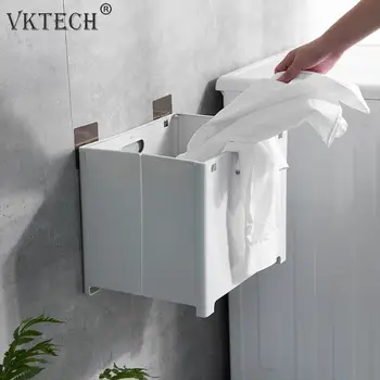 

PP Folding Laundry Basket Dirty Clothes Basket Wall Hang Vertical Indoor Bathroom Storage Box Clothes Organizer Storage Bin