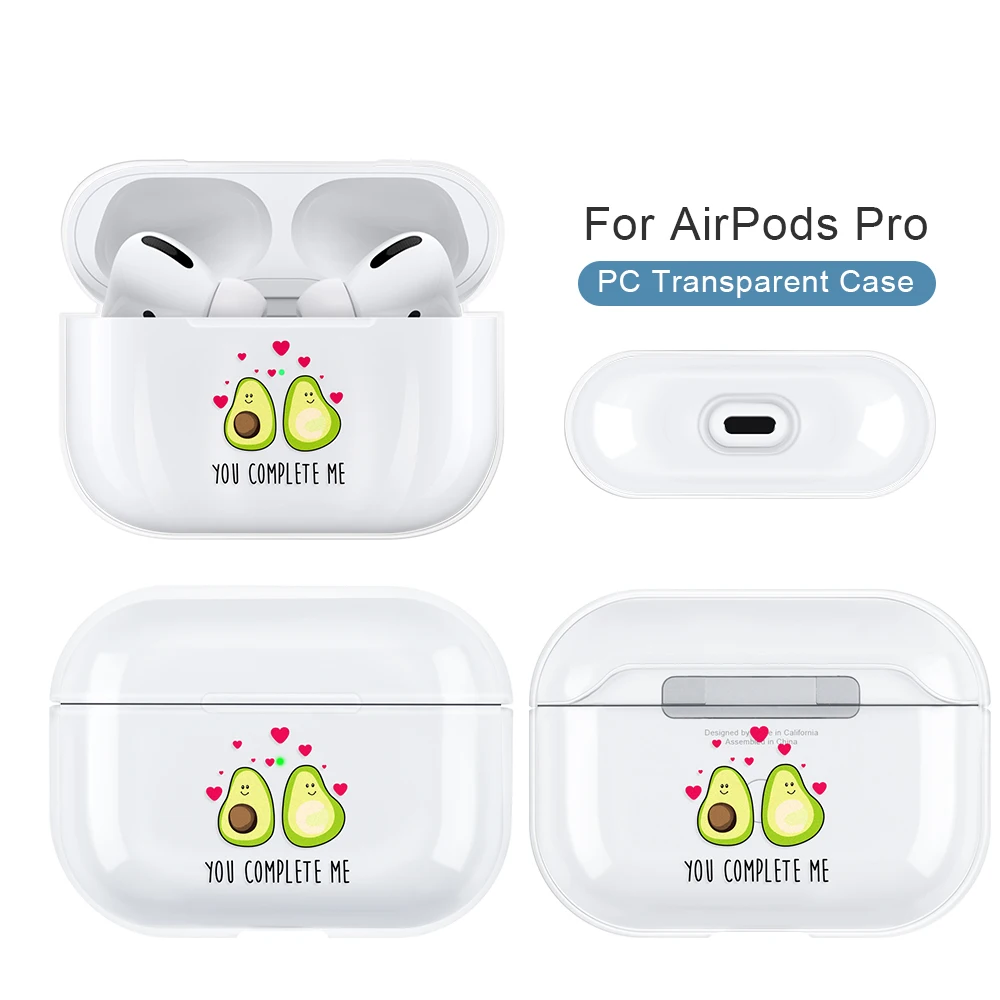 Прозрачный чехол для наушников AirPods Pro Жесткий ПК Bluetooth наушники устойчивый к