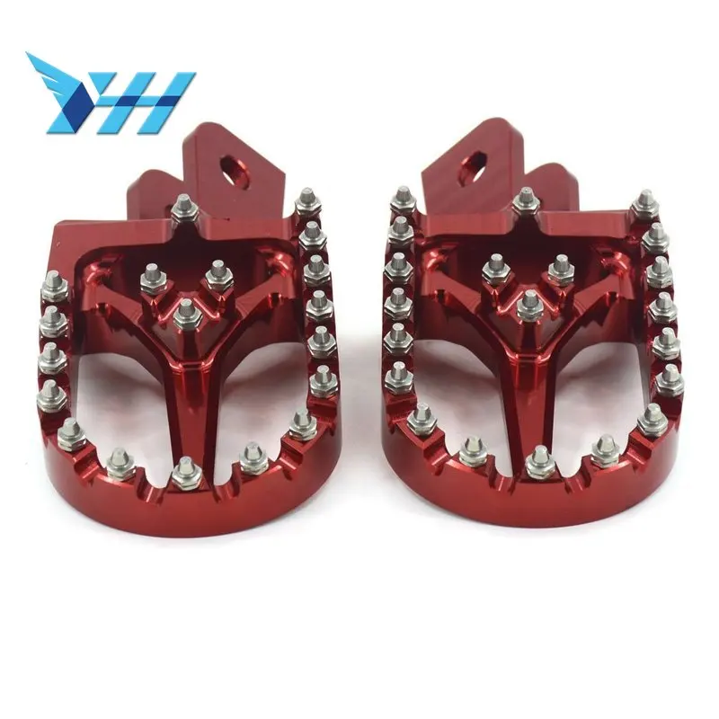 CNC красные широкие подножки педали Подставки для HONDA CRF230L CRF 230 L 2003 2004 2005 2006 2007 2008 2009 Байк мотокросс