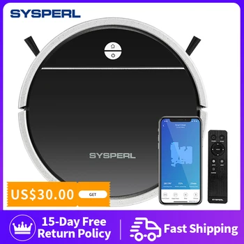 

Sysperl Robotic Robot Vacuum Cleaner Auto Charge Vacum Cleaners For Carpet And Floor App Remote Control Pet Hair Cleaning V30