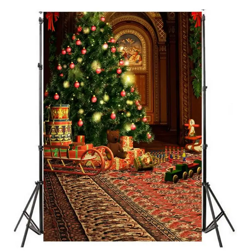 Рождественский элемент Фон Ткань Студия подставка под фото украшение дома