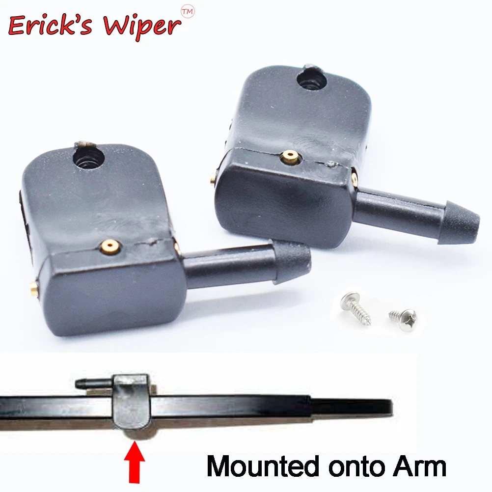 

Erick's Wiper 2Pcs/set Universal Washer Nozzle Spray Jet For Mercedes-Benz Vito W638 Sprinter Mounted onto Wiper Arm Sprayer