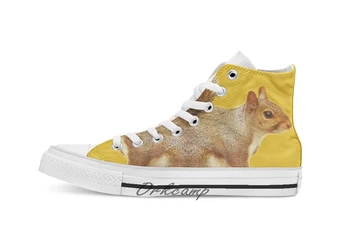

Squirrel Custom Casual High Top lace-up Canvas shoes sneakers Drop shipping