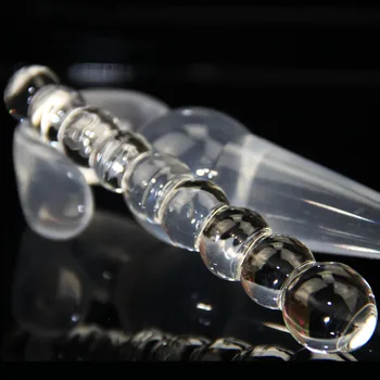 Balls Glass anal Sex toy adult toys Crystal Butt Plug for woman anus beads vagina Erotic Urethra backyard Stick gay sex products 4