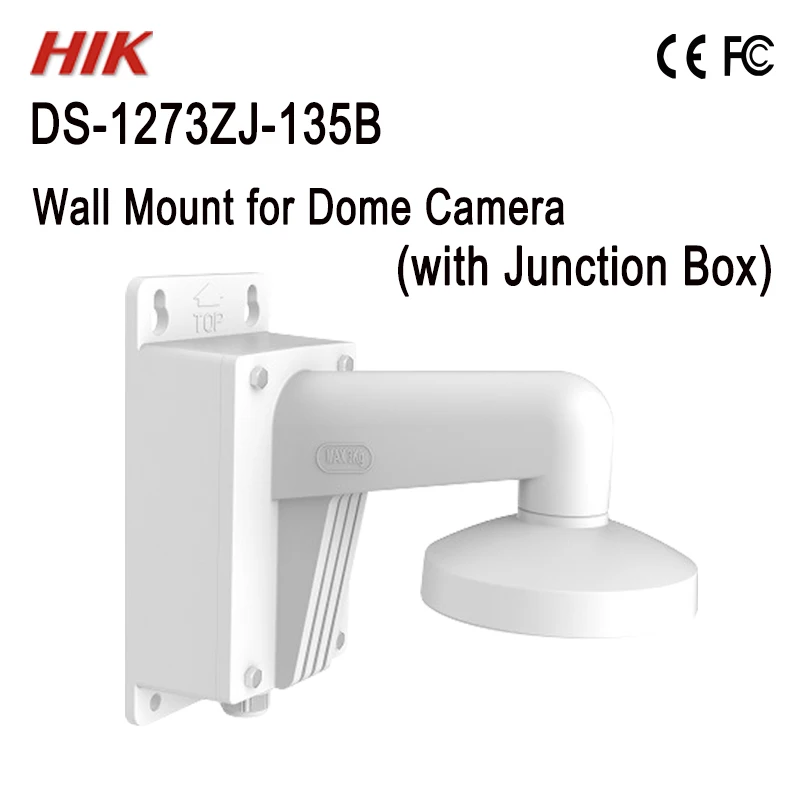 DS-1273ZJ-135B Hikvision настенный кронштейн w/распределительная коробка для купольной Камера CCTV аксессуары для CCTV камеры Черная пятница - Цвет: DS-1273ZJ-135B