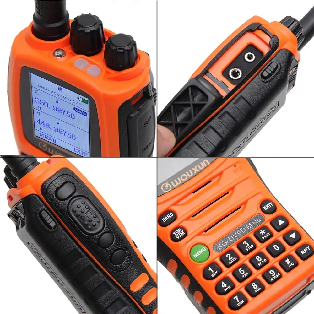 Wouxun KGThe Wouxun KG-UV9D Mate is Upgrade version KG-UV9D Plus, High Power 10Watt, With 3200mAh  Battery, First use of orange 4