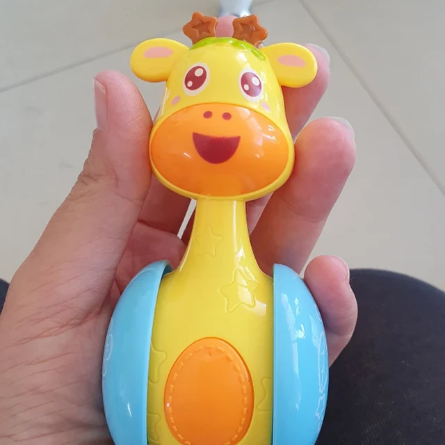 baby rattles toys newborn Infant Tumbler Doll Baby Toys Sweet Music Roly-poly Learning Education Toys Gifts Baby Bell Toys 2