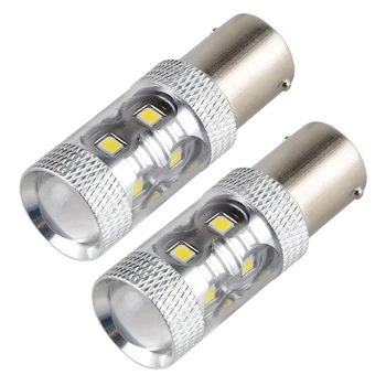 

2Pcs P21W Ba15S 1156 50W Led Car Turn Signal Tail Light Backup Light Bulb Car Shape