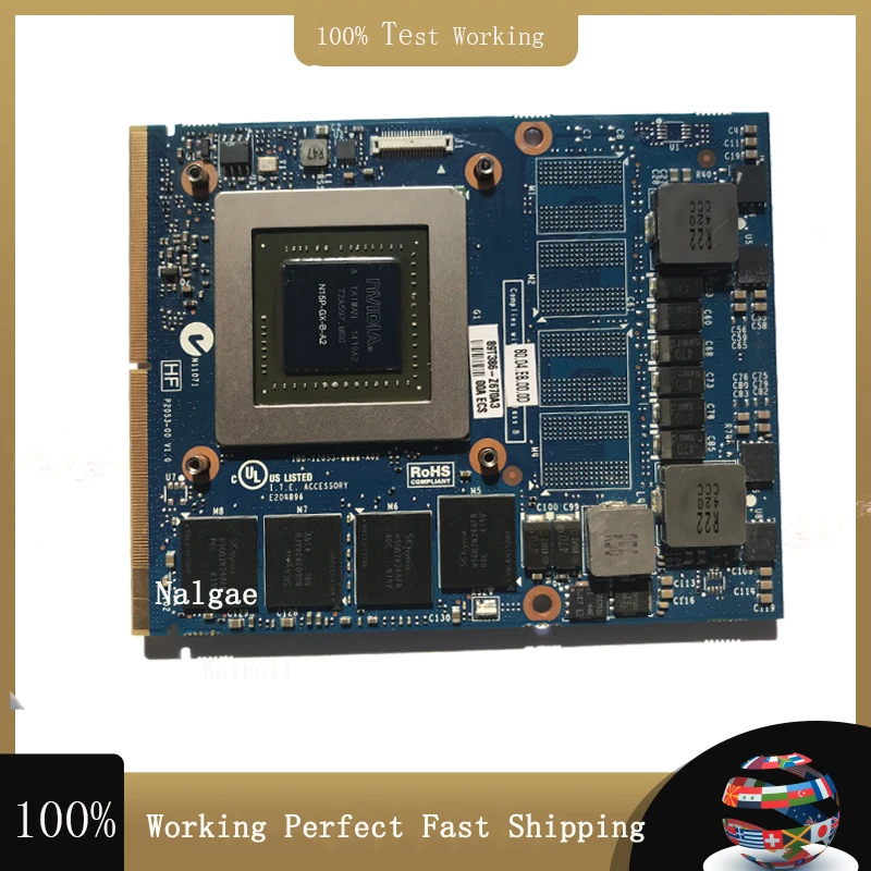 GTX860M GTX 860M GDDR5 2 Гб N15P-GX-B-A2 видеографические карты с X-кронштейн для Dell Alienware M17X R4 R5 M18X